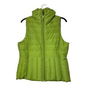 Kenneth Cole Reaction Down Puffer Vest Apple Green  Size Small Womens